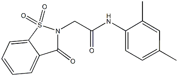 N-(2,4-dimethylphenyl)-2-(1,1-dioxido-3-oxo-1,2-benzisothiazol-2(3H)-yl)acetamide|