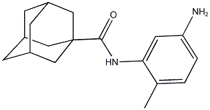 N-(5-amino-2-methylphenyl)-1-adamantanecarboxamide Struktur