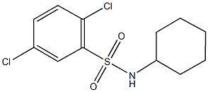2,5-dichloro-N-cyclohexylbenzenesulfonamide Struktur