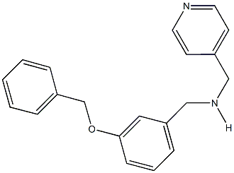 N-[3-(benzyloxy)benzyl]-N-(4-pyridinylmethyl)amine Struktur