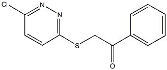 2-[(6-chloro-3-pyridazinyl)sulfanyl]-1-phenylethanone Structure