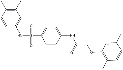 N-{4-[(3,4-dimethylanilino)sulfonyl]phenyl}-2-(2,5-dimethylphenoxy)acetamide Structure