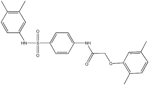  N-{4-[(3,4-dimethylanilino)sulfonyl]phenyl}-2-(2,5-dimethylphenoxy)acetamide