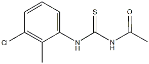 N-acetyl-N'-(3-chloro-2-methylphenyl)thiourea 结构式