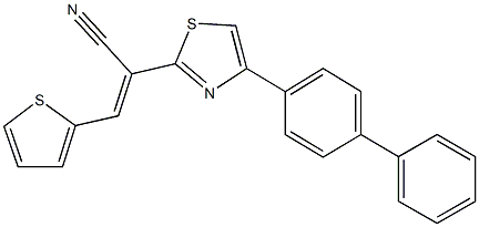  2-(4-[1,1'-biphenyl]-4-yl-1,3-thiazol-2-yl)-3-(2-thienyl)acrylonitrile