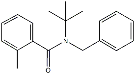 N-benzyl-N-(tert-butyl)-2-methylbenzamide Structure