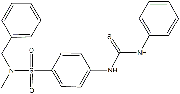 4-[(anilinocarbothioyl)amino]-N-benzyl-N-methylbenzenesulfonamide Structure