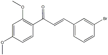  3-(3-bromophenyl)-1-(2,4-dimethoxyphenyl)-2-propen-1-one