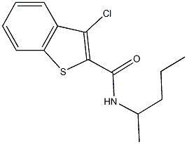 3-chloro-N-(1-methylbutyl)-1-benzothiophene-2-carboxamide