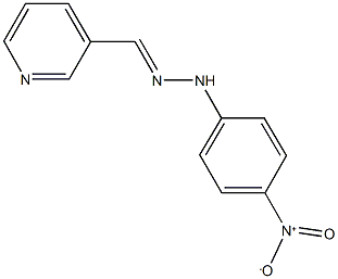 nicotinaldehyde {4-nitrophenyl}hydrazone 化学構造式