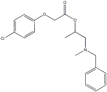 2-[benzyl(methyl)amino]-1-methylethyl (4-chlorophenoxy)acetate