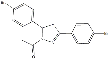 1-acetyl-3,5-bis(4-bromophenyl)-4,5-dihydro-1H-pyrazole|