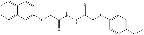 N'-[(4-ethylphenoxy)acetyl]-2-(2-naphthyloxy)acetohydrazide Structure