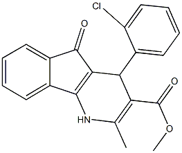 methyl 4-(2-chlorophenyl)-2-methyl-5-oxo-4,5-dihydro-1H-indeno[1,2-b]pyridine-3-carboxylate|