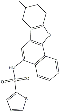 N-(8-methyl-7,8,9,10-tetrahydronaphtho[1,2-b][1]benzofuran-5-yl)-2-thiophenesulfonamide Structure