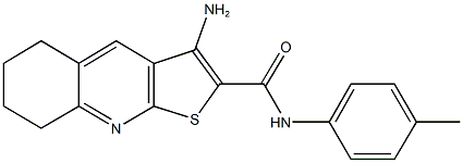 3-amino-N-(4-methylphenyl)-5,6,7,8-tetrahydrothieno[2,3-b]quinoline-2-carboxamide