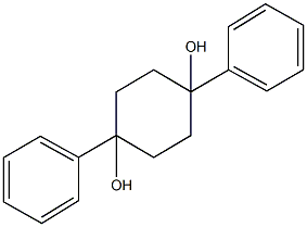 1,4-diphenyl-1,4-cyclohexanediol,,结构式