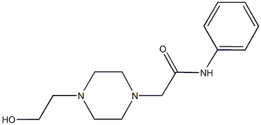 2-[4-(2-hydroxyethyl)-1-piperazinyl]-N-phenylacetamide Structure