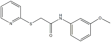  N-(3-methoxyphenyl)-2-(2-pyridinylsulfanyl)acetamide