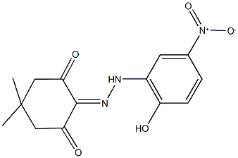  5,5-dimethylcyclohexane-1,2,3-trione 2-({2-hydroxy-5-nitrophenyl}hydrazone)