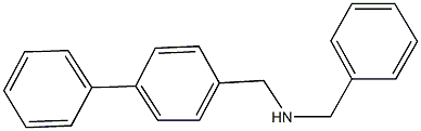 N-benzyl-N-([1,1'-biphenyl]-4-ylmethyl)amine,,结构式