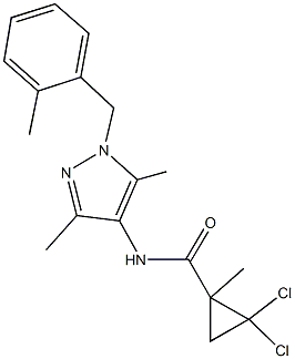  2,2-dichloro-N-[3,5-dimethyl-1-(2-methylbenzyl)-1H-pyrazol-4-yl]-1-methylcyclopropanecarboxamide