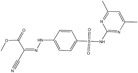 methyl cyano[(4-{[(4,6-dimethylpyrimidin-2-yl)amino]sulfonyl}phenyl)hydrazono]acetate