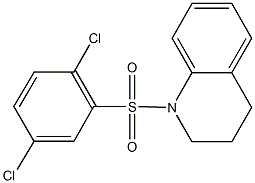 1-[(2,5-dichlorophenyl)sulfonyl]-1,2,3,4-tetrahydroquinoline 化学構造式