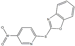 2-({5-nitro-2-pyridinyl}sulfanyl)-1,3-benzoxazole Structure