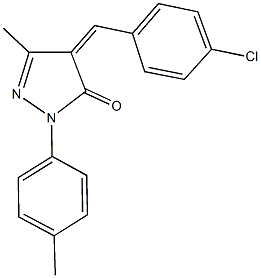  4-(4-chlorobenzylidene)-5-methyl-2-(4-methylphenyl)-2,4-dihydro-3H-pyrazol-3-one