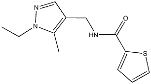 N-[(1-ethyl-5-methyl-1H-pyrazol-4-yl)methyl]-2-thiophenecarboxamide