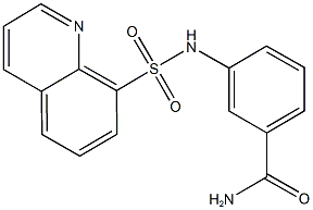 3-[(8-quinolinylsulfonyl)amino]benzamide|