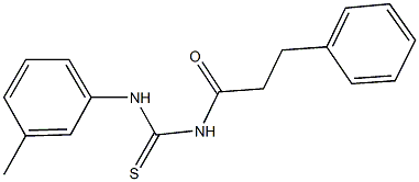 N-(3-methylphenyl)-N'-(3-phenylpropanoyl)thiourea