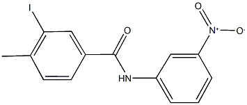 N-{3-nitrophenyl}-3-iodo-4-methylbenzamide 化学構造式