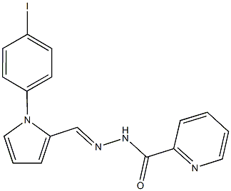 N'-{[1-(4-iodophenyl)-1H-pyrrol-2-yl]methylene}-2-pyridinecarbohydrazide Structure