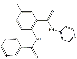 N-{4-iodo-2-[(4-pyridinylamino)carbonyl]phenyl}nicotinamide Structure