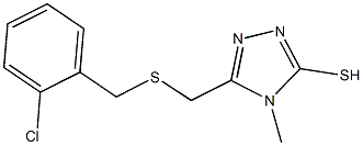 5-{[(2-chlorobenzyl)sulfanyl]methyl}-4-methyl-4H-1,2,4-triazole-3-thiol