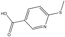6-(methylsulfanyl)nicotinic acid Struktur