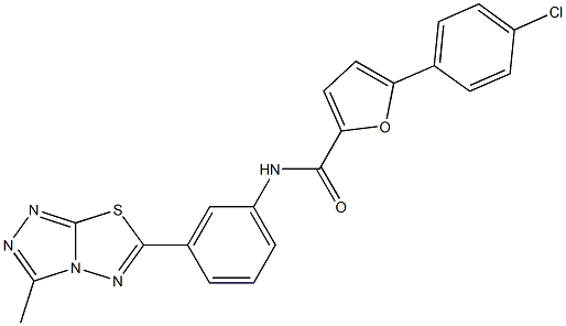  5-(4-chlorophenyl)-N-[3-(3-methyl[1,2,4]triazolo[3,4-b][1,3,4]thiadiazol-6-yl)phenyl]-2-furamide