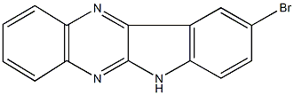 9-bromo-6H-indolo[2,3-b]quinoxaline,,结构式