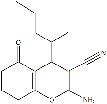 2-amino-4-(1-methylbutyl)-5-oxo-5,6,7,8-tetrahydro-4H-chromene-3-carbonitrile