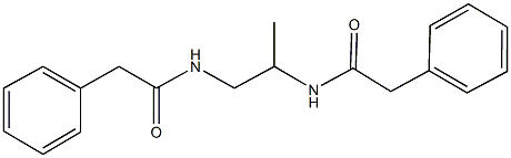 N-{1-methyl-2-[(phenylacetyl)amino]ethyl}-2-phenylacetamide Structure