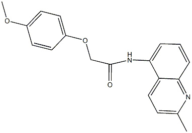 2-(4-methoxyphenoxy)-N-(2-methyl-5-quinolinyl)acetamide Struktur
