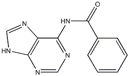 N-(9H-purin-6-yl)benzamide,,结构式