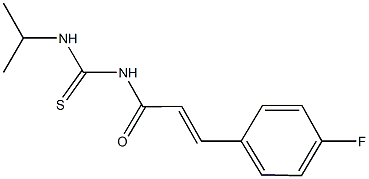 N-[3-(4-fluorophenyl)acryloyl]-N'-isopropylthiourea 结构式