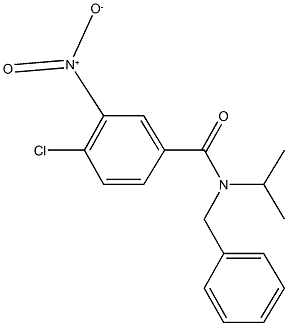 N-benzyl-4-chloro-3-nitro-N-isopropylbenzamide Structure