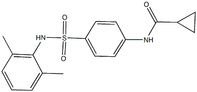 N-{4-[(2,6-dimethylanilino)sulfonyl]phenyl}cyclopropanecarboxamide Structure