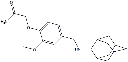 2-{4-[(2-adamantylamino)methyl]-2-methoxyphenoxy}acetamide Structure