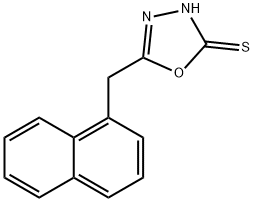 5-(1-naphthylmethyl)-1,3,4-oxadiazol-2-yl hydrosulfide Structure