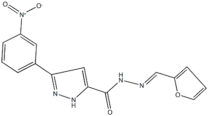 N'-(2-furylmethylene)-3-{3-nitrophenyl}-1H-pyrazole-5-carbohydrazide|